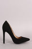 Suede Pointy Toe Stiletto Pump