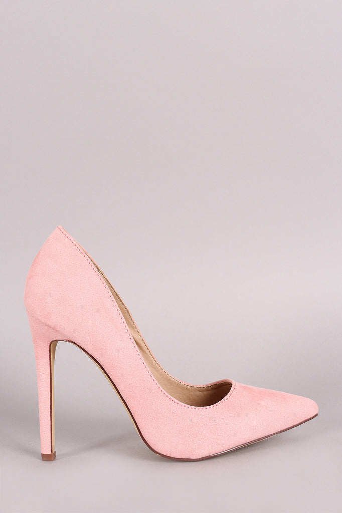 Suede Pointy Toe Stiletto Pump