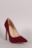 Suede Pointy Toe Stiletto Pump