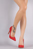 Nubuck Pointy Toe Single Sole Pump