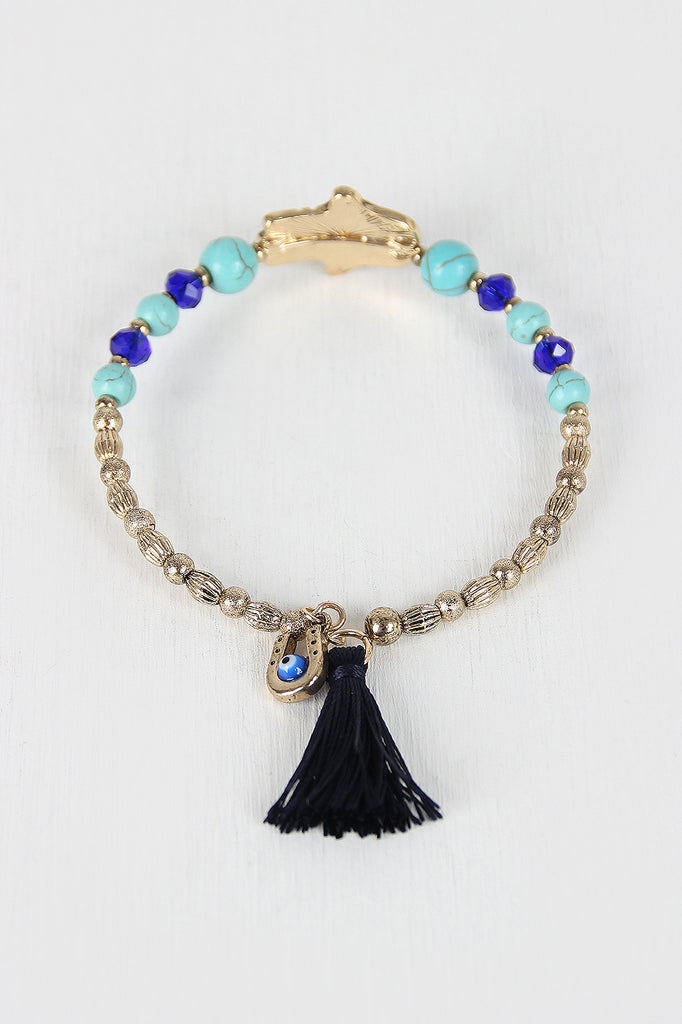 Hamsa Hand Wire Bracelet