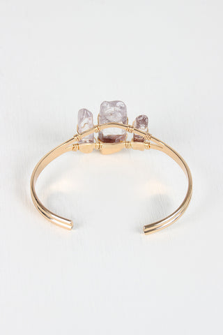 Raw Quartz Cuff