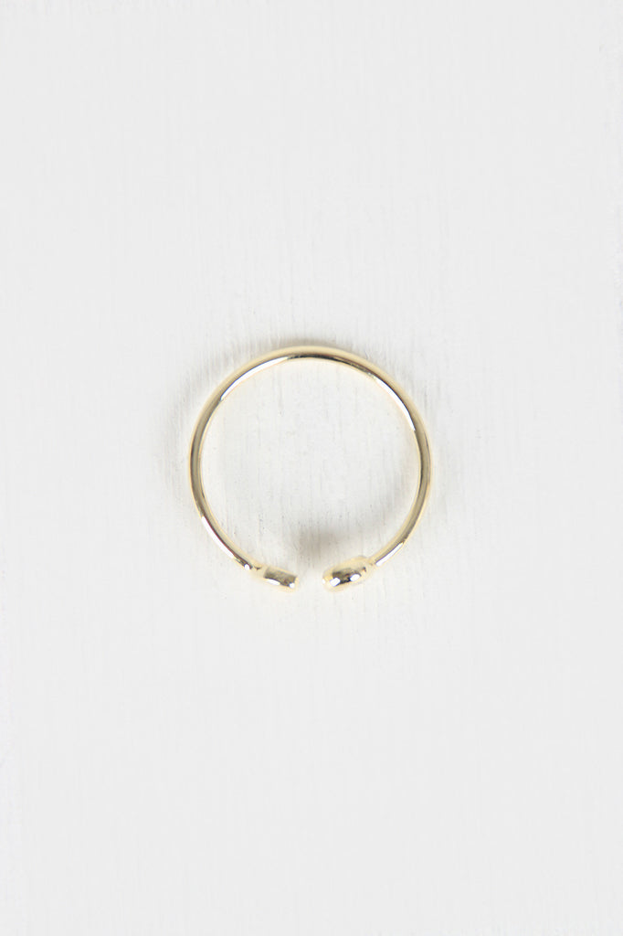 Cresent Moon Open Ended Ring