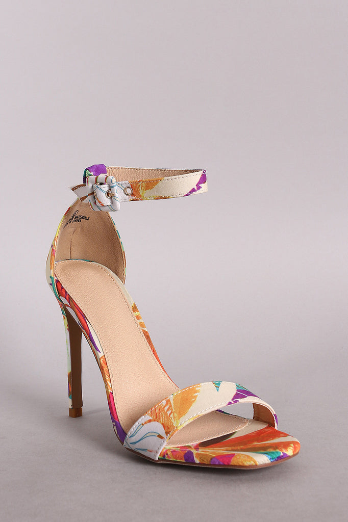 Liliana Square Toe Basic Duo Strap Stiletto Heel