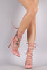 Liliana Suede Pointy Toe Lace Up Stiletto Pump