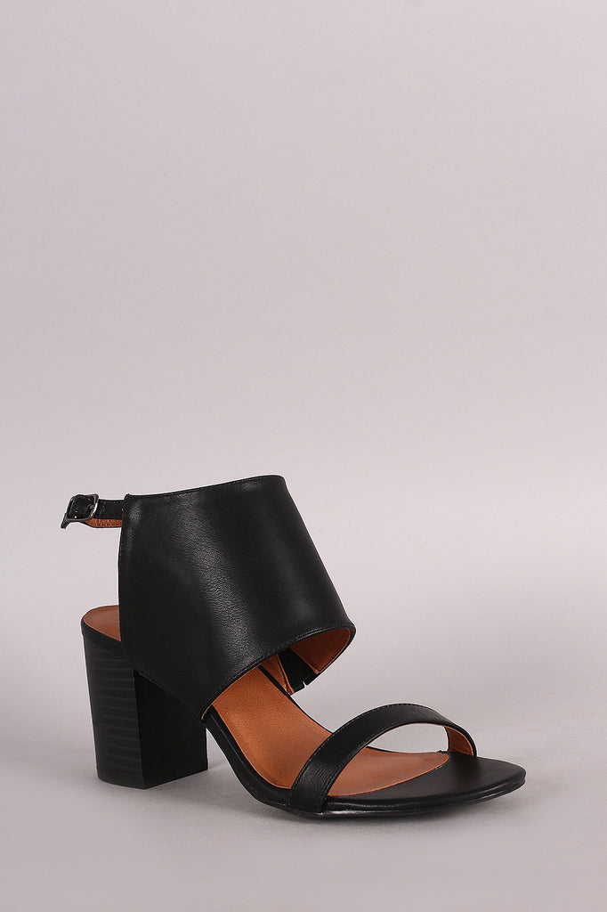 Open Toe Slingback Chunky Mule Heel