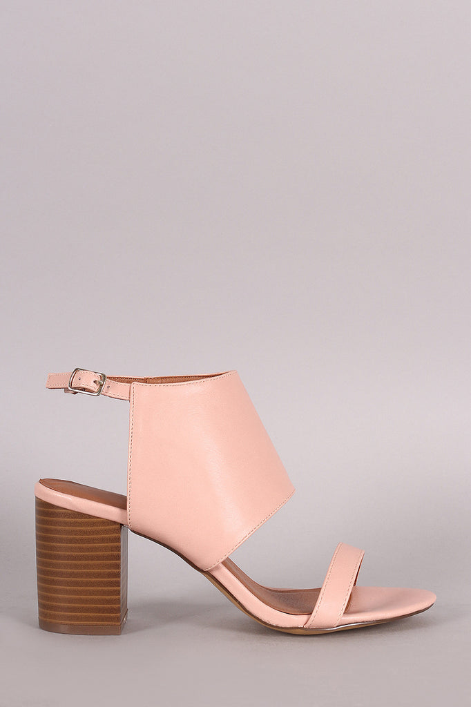 Open Toe Slingback Chunky Mule Heel