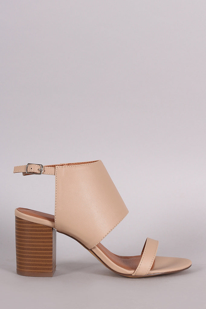 Open Toe Slingback Chunky Mule Heel