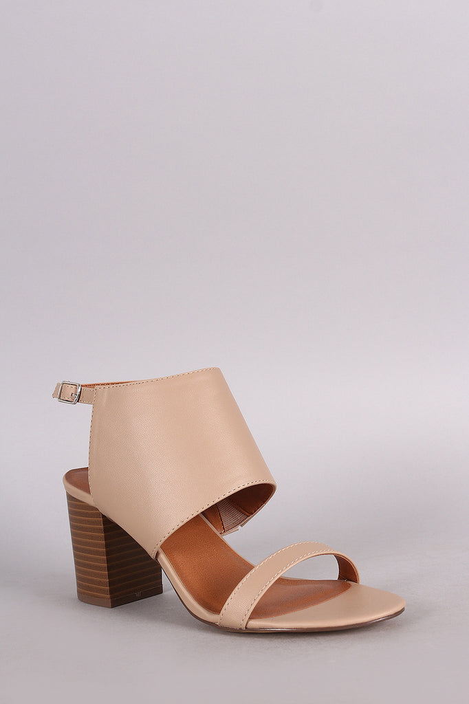 Open Toe Slingback Chunky Mule Heel