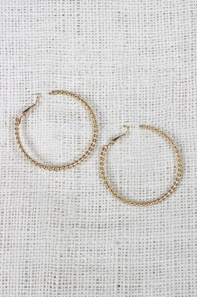 Twisted Hoop Earrings