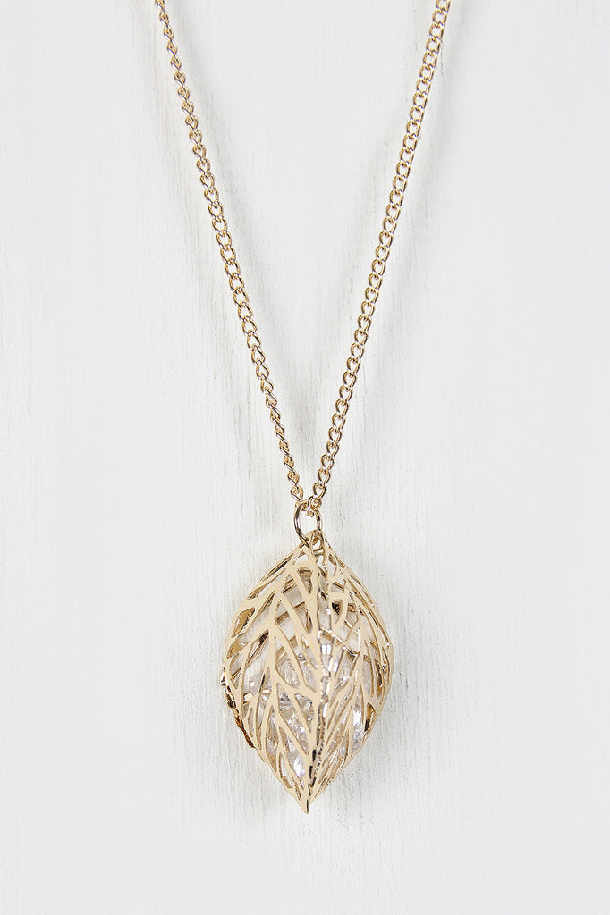 Multi Layered Boho Leaf Necklace