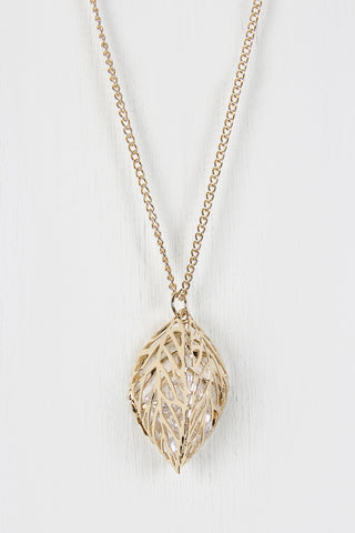 Multi Layered Boho Leaf Necklace