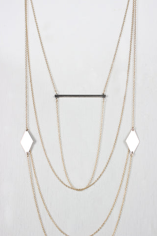 Multi Layer Bar Necklace