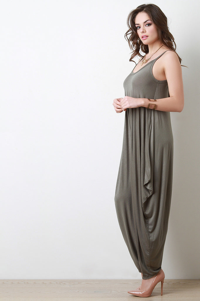 Jersey Knit Loose Baggy Jumpsuit