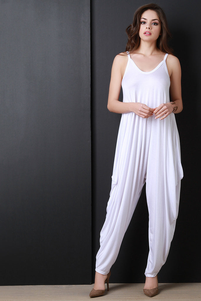 Jersey Knit Loose Baggy Jumpsuit