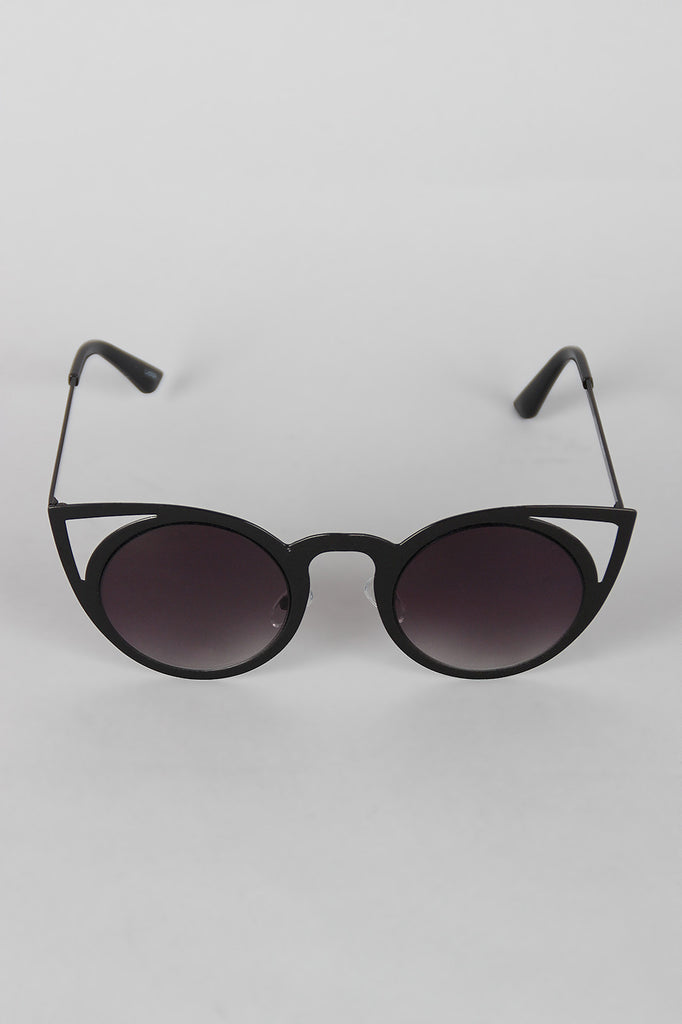 Polished Wild Cat Cut Out Sunglasses