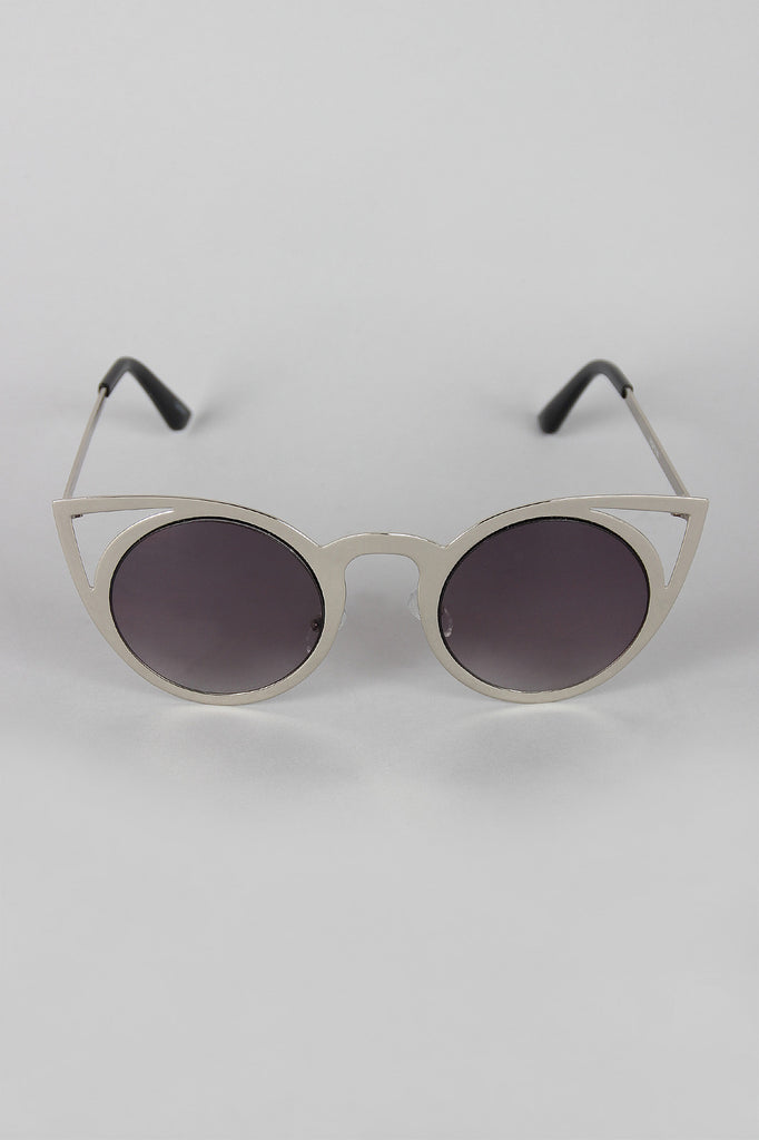 Polished Wild Cat Cut Out Sunglasses