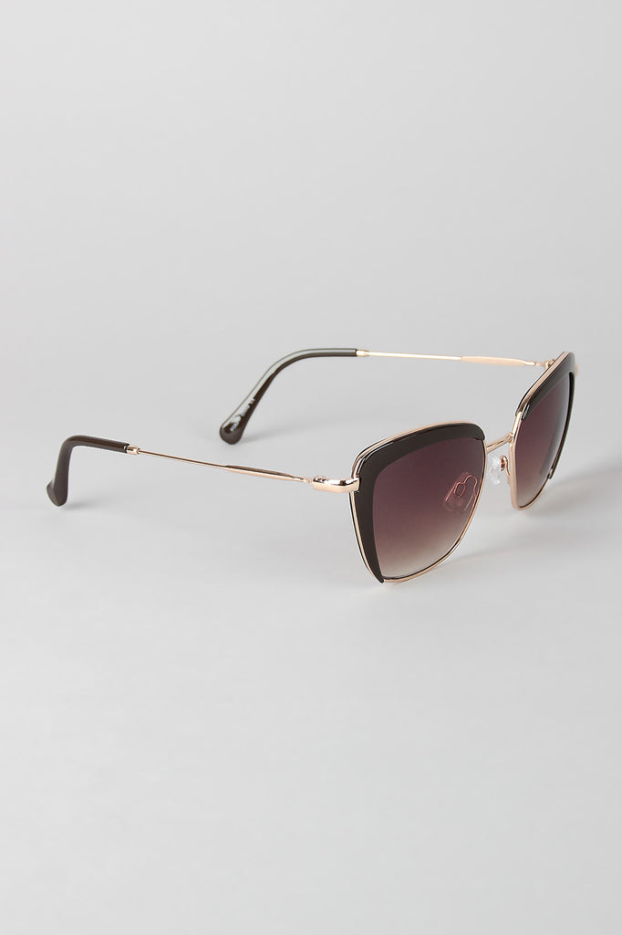 Mod Semi-Rimless Sunglasses