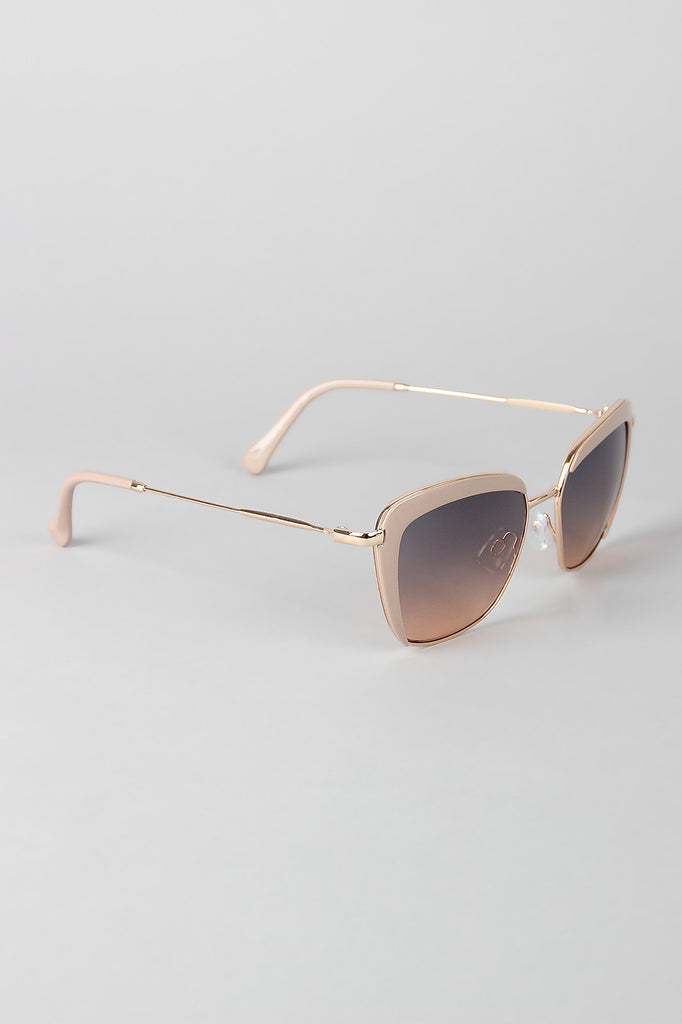 Mod Semi-Rimless Sunglasses