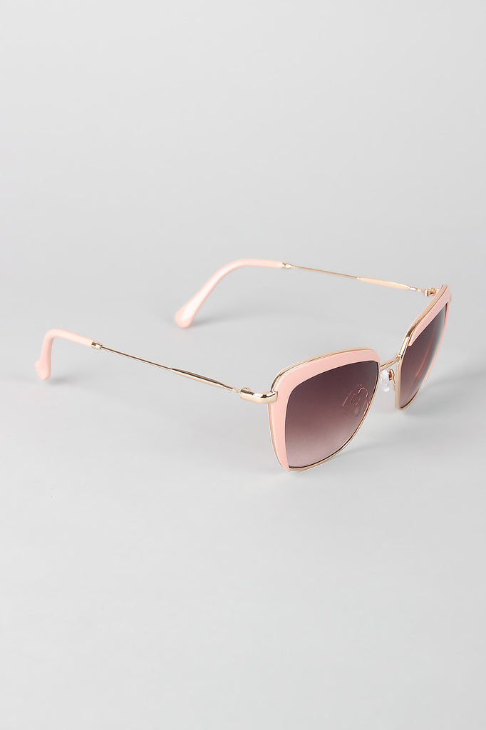 Mod Semi-Rimless Sunglasses