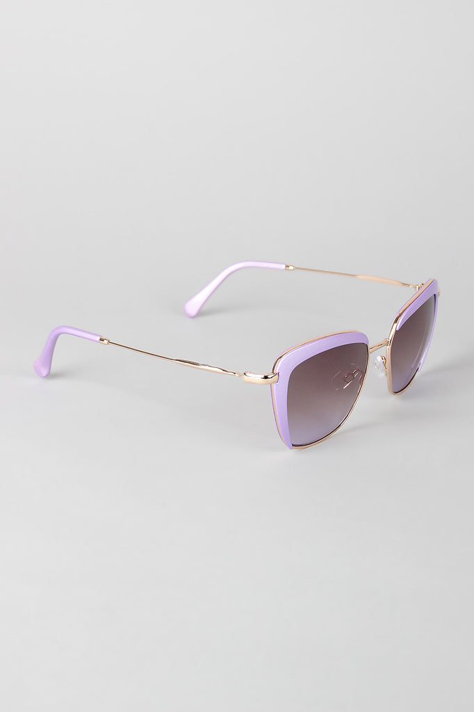 Mod Semi-Rimless Sunglasses