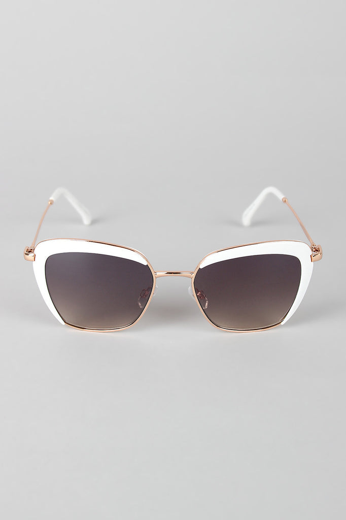 Mod Semi-Rimless Sunglasses