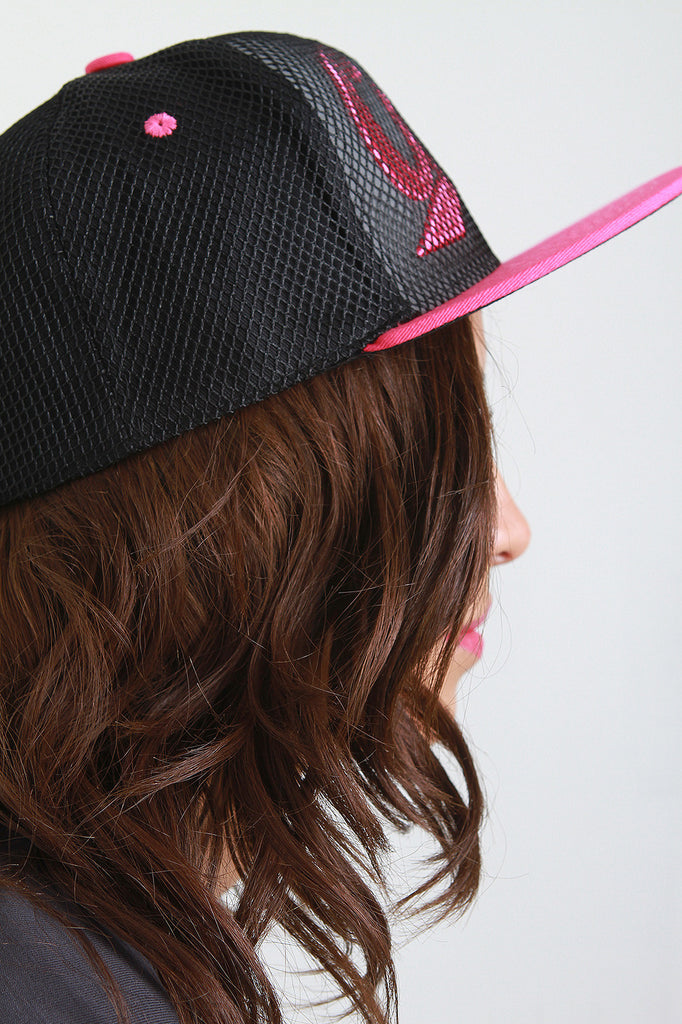 Mesh Overlay Cali Snapback Cap