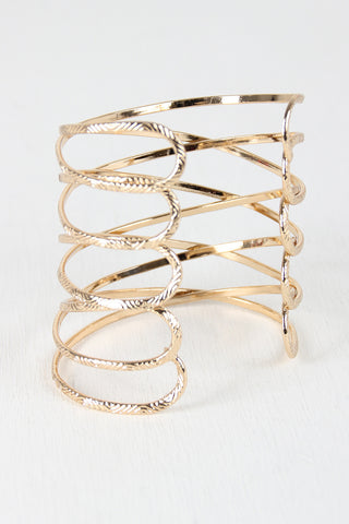 Criss Cross Open Wire Cuff