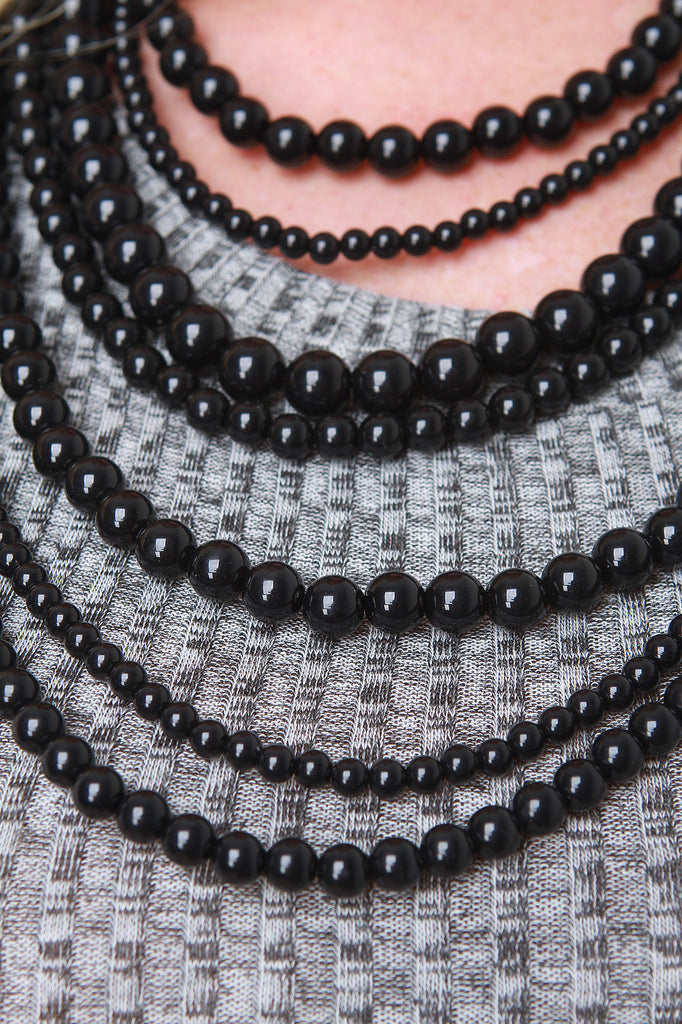 Multi-Strand Beaded Necklace