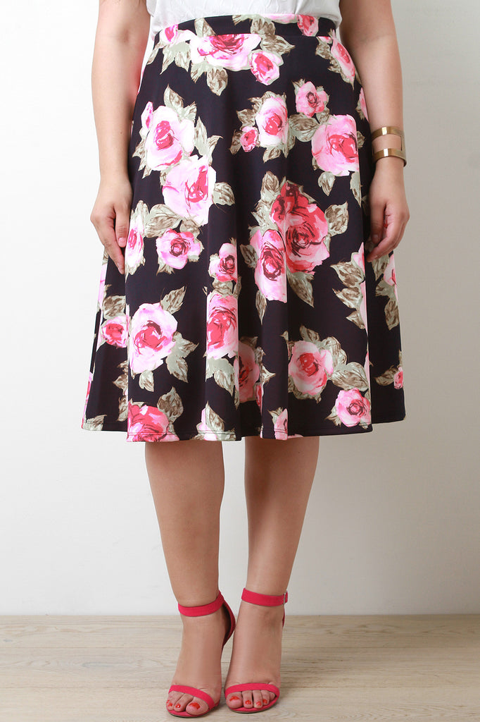 Roses A-line Skirt