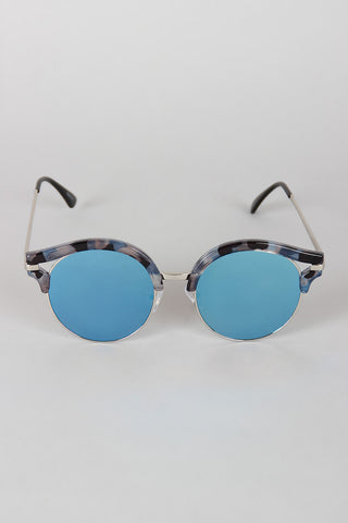 Marble Cats Eye Cutout Sunglasses