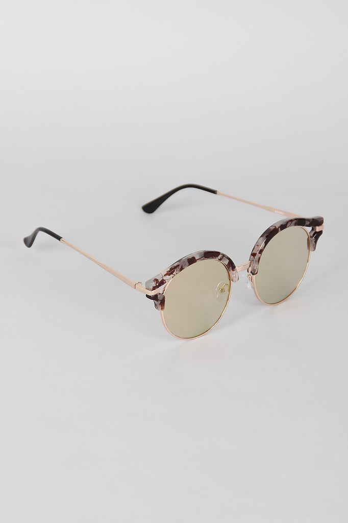 Marble Cats Eye Cutout Sunglasses