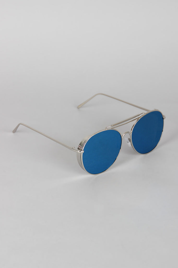 Straight Aviator Side Shield Sunglasses