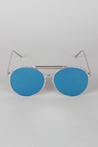 Straight Aviator Side Shield Sunglasses