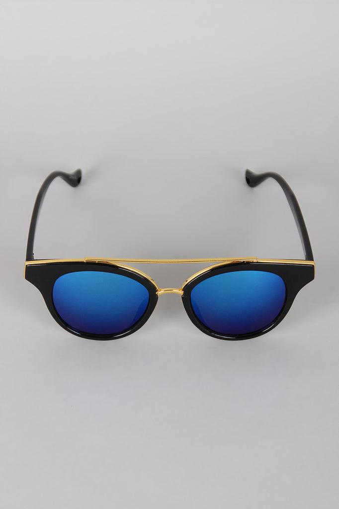 Uptown Girl Horn Rimmed Sunglasses