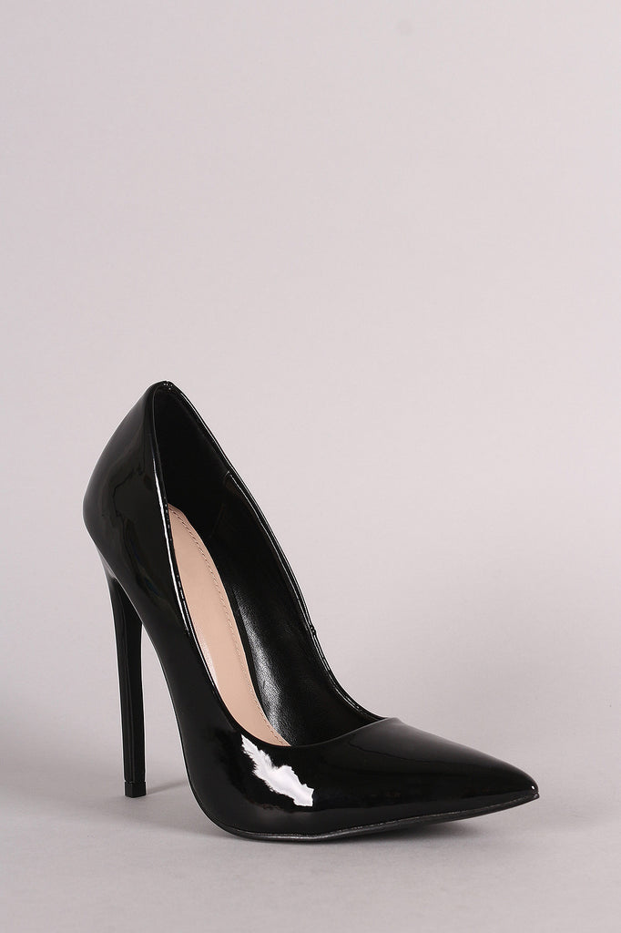 Shoe Republic LA Glossy Pointy Toe Stiletto Pump