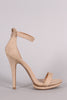 Wild Diva Lounge Suede Ankle Strap Stiletto Heel