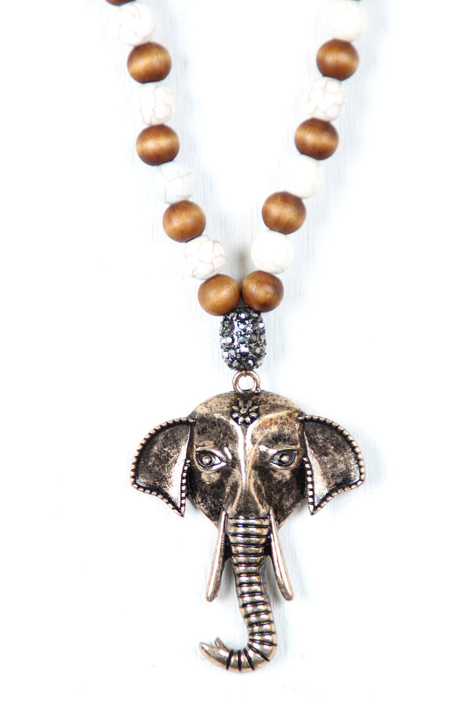 Ethnic Elephant Pendant Necklace