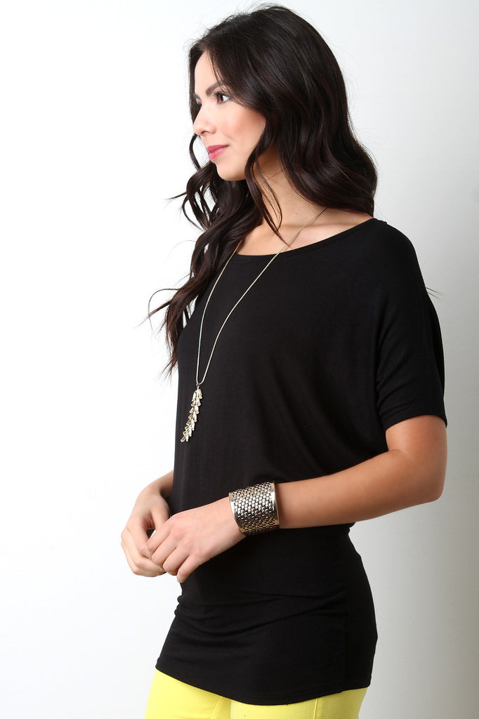 Simple Jersey Knit Dolman Top