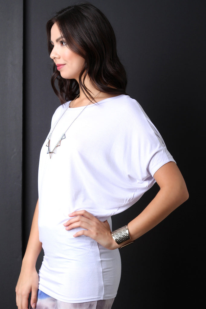 Simple Jersey Knit Dolman Top