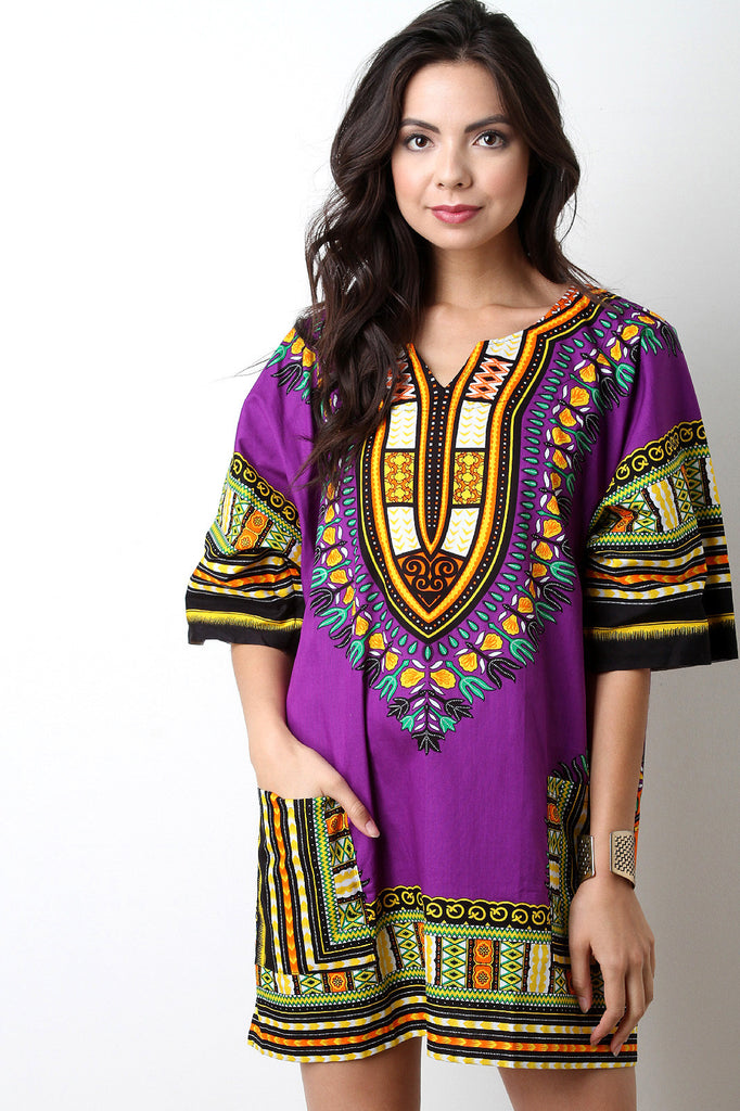 African Dashiki Long Top