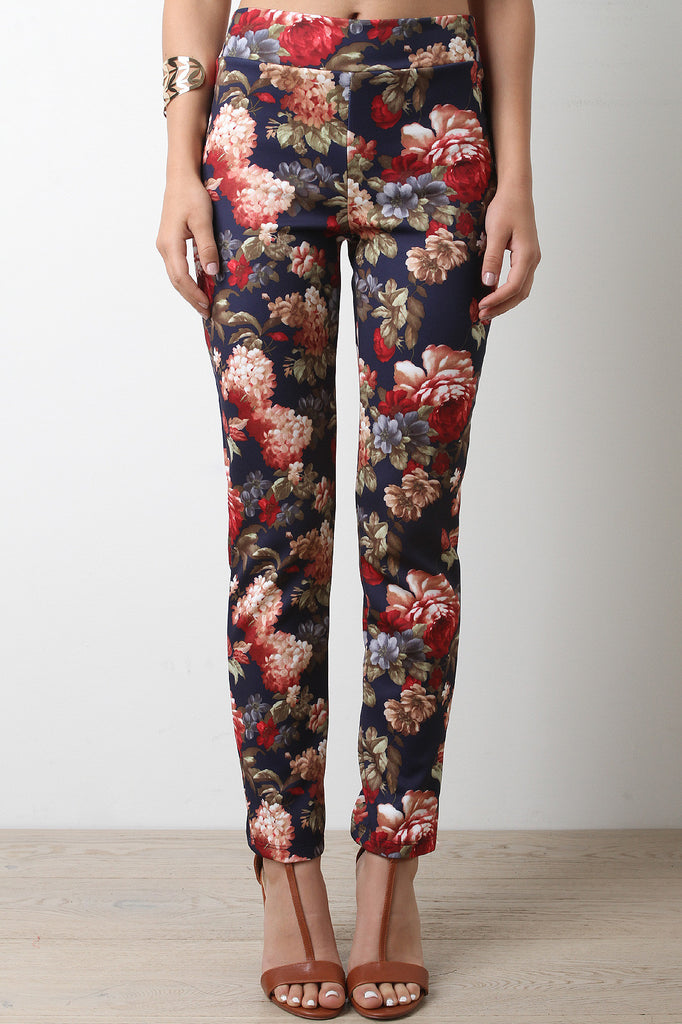 Floral Print High Waist Leggings