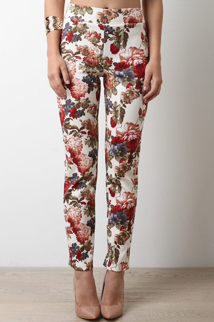 Floral Print High Waist Leggings