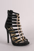 Liliana Hardware Accent Strappy Stiletto Heel