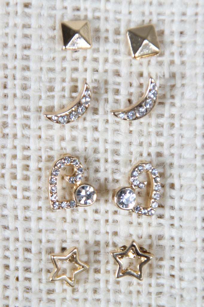 Teachers Pet Multi Stud Earring Set