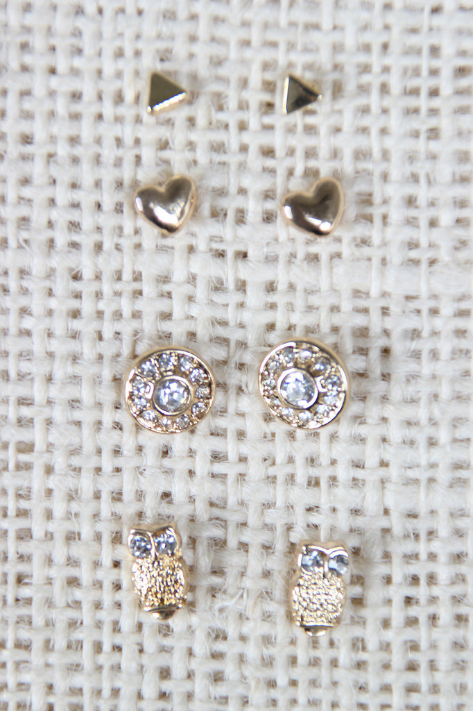 Teachers Pet Multi Stud Earring Set