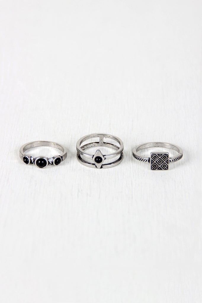 Aztec Princess Stacking Ring Set