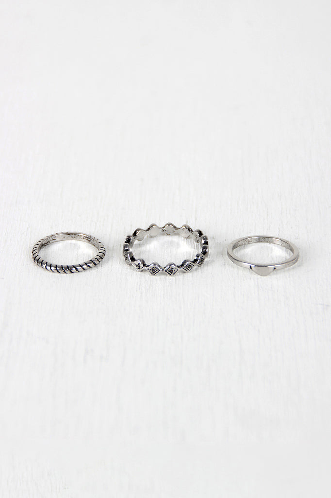 Aztec Princess Stacking Ring Set