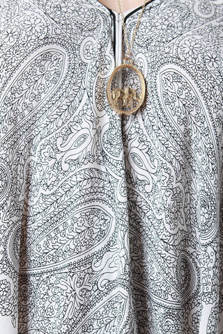 Paisley Trapeze Handkerchief Dress